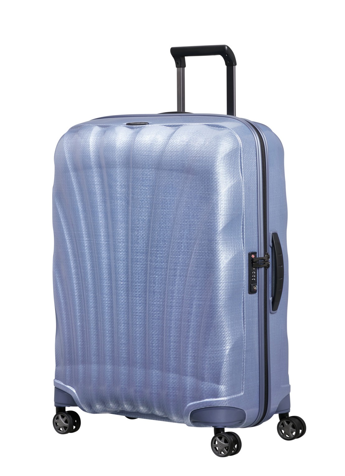 Samsonite C-Lite vergrootbare spinner 75 cm - voorkant 5 lavendel