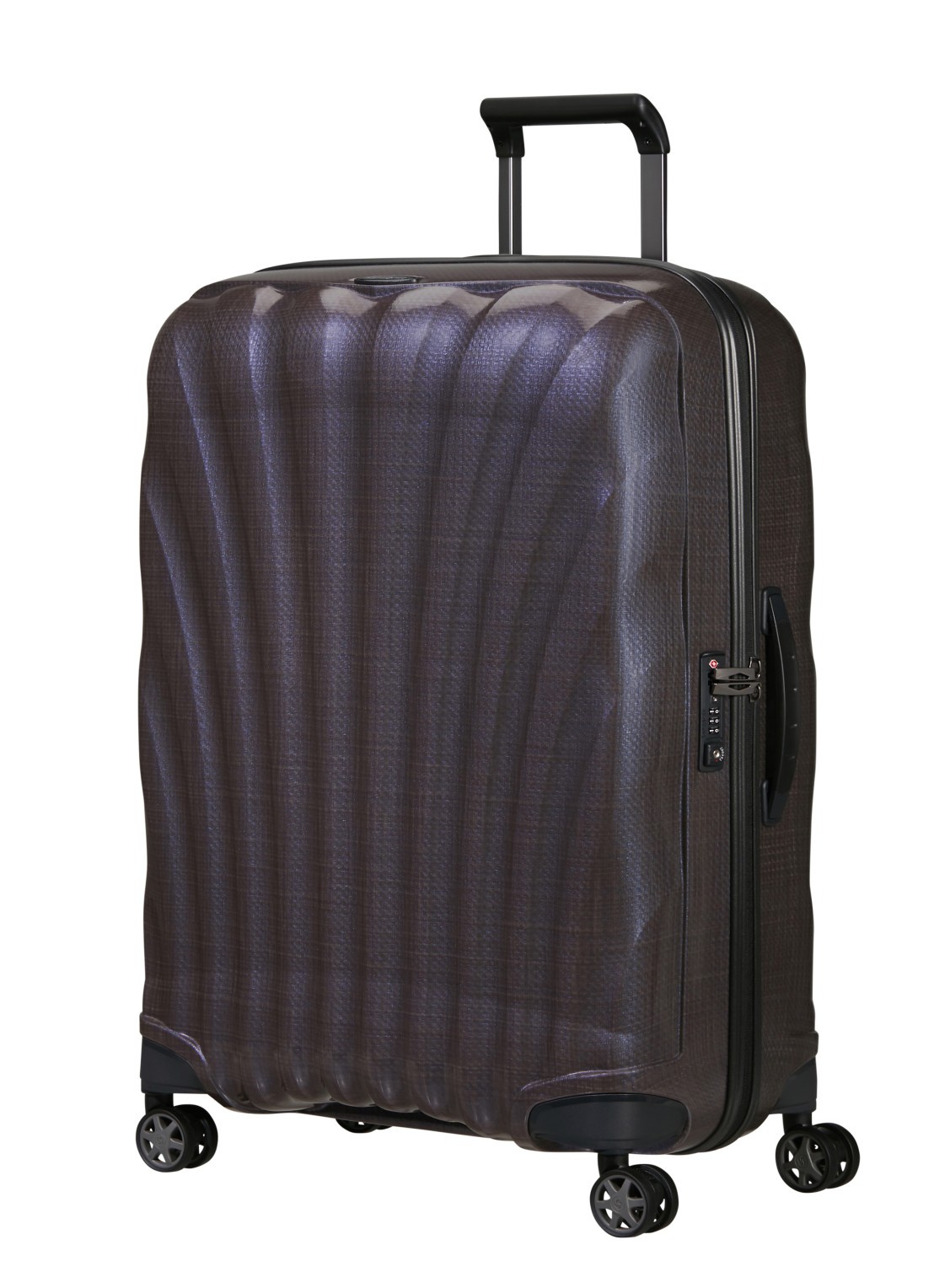Samsonite C-Lite vergrootbare spinner 75 cm - voorkant 5 aubergine