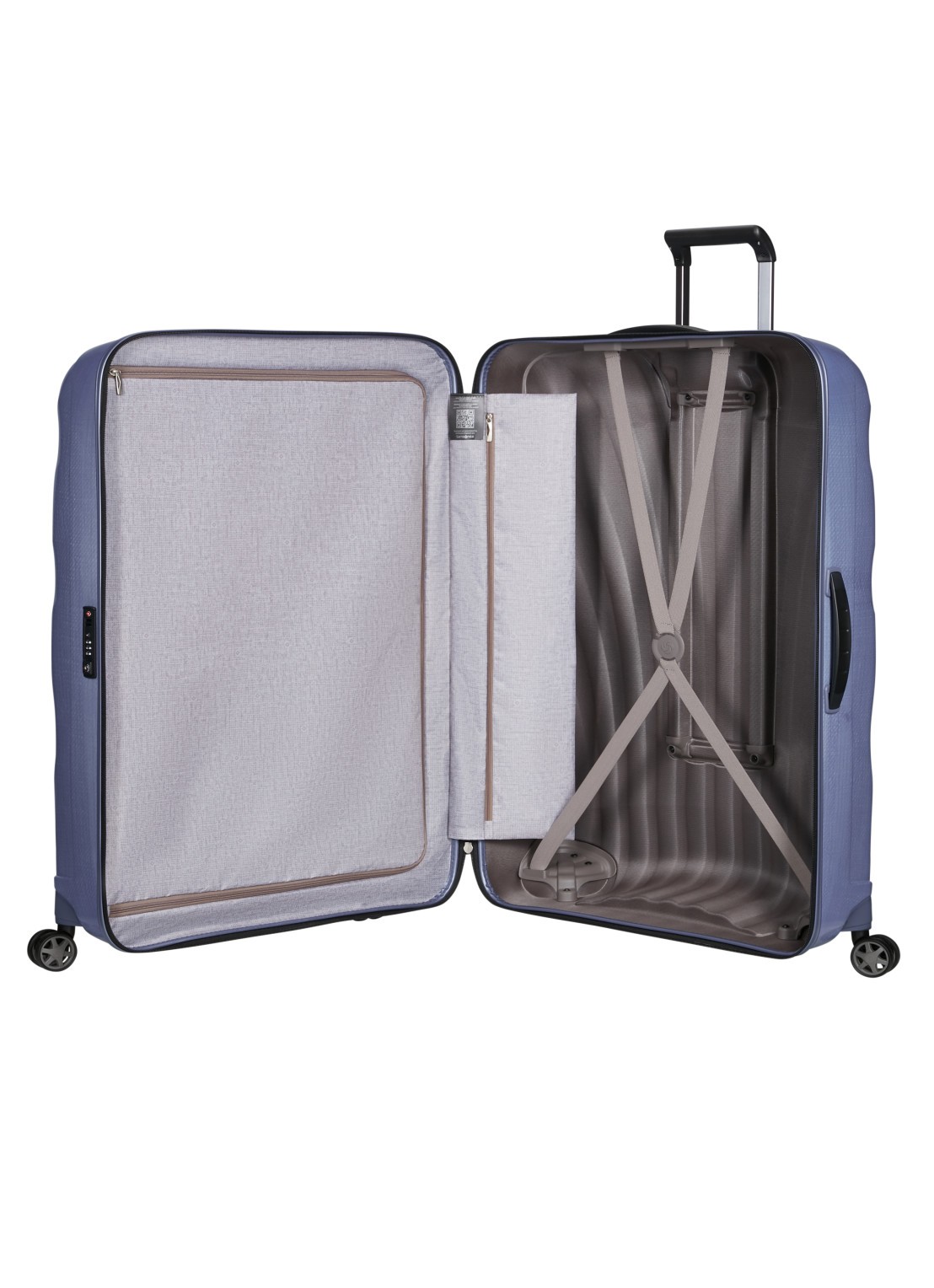 Samsonite C-Lite vergrootbare spinner 81 cm - achterkant 4 lavendel