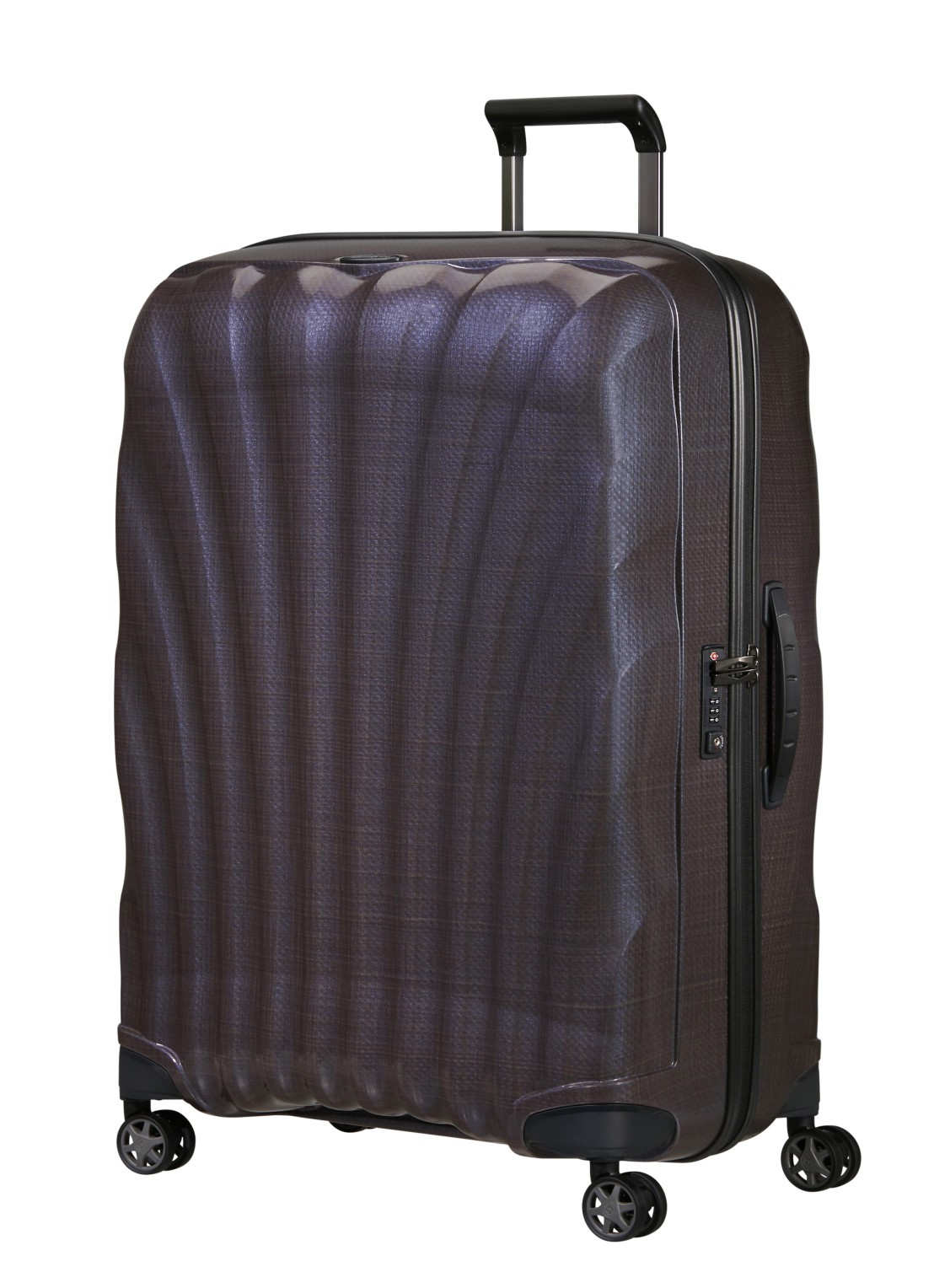 Samsonite C-Lite vergrootbare spinner 81 cm - voorkant 2 aubergine
