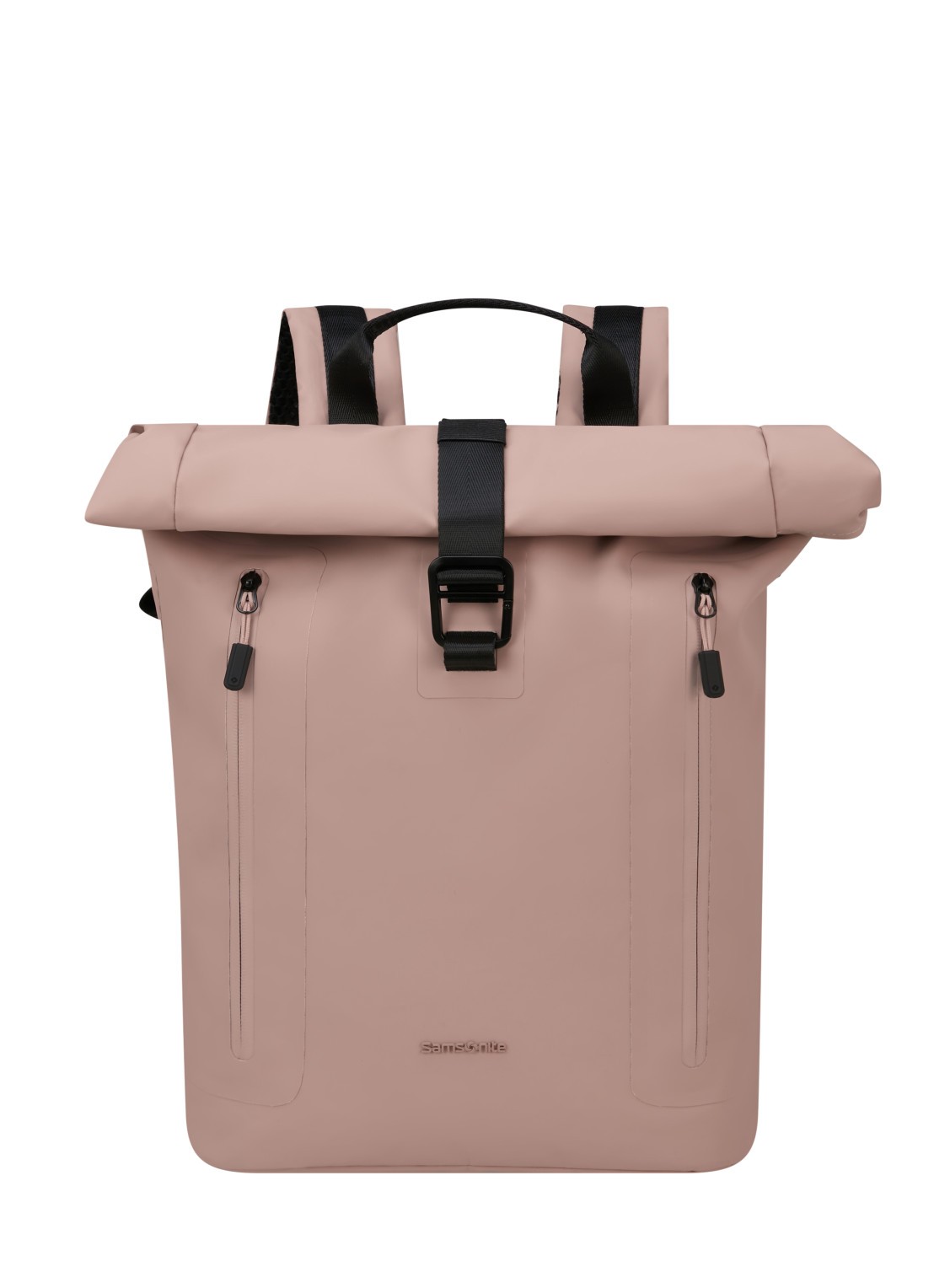 Samsonite Coatify rolltop rugzak met 14,1 inch laptopvak - voorkant 2 oudroze