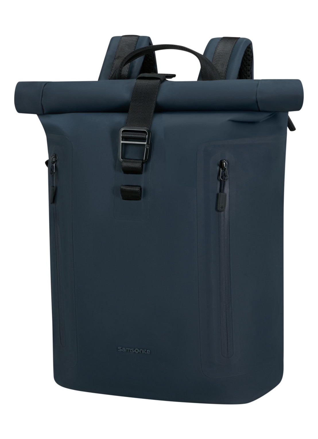 Samsonite Coatify rolltop rugzak met 15,6 inch laptopvak - voorkant 4 donkerblauw