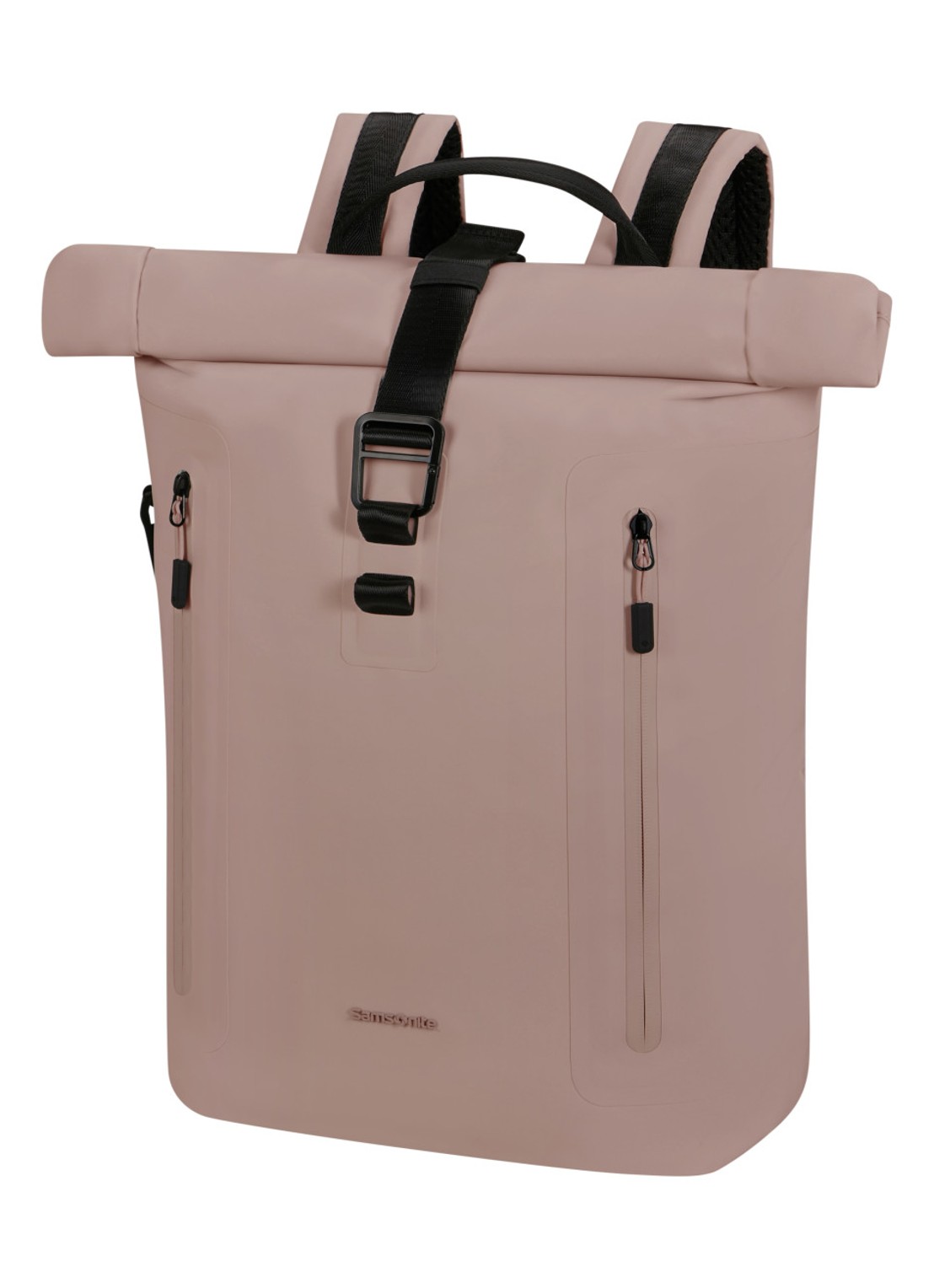 Samsonite Coatify rolltop rugzak met 15,6 inch laptopvak - voorkant 3 roze