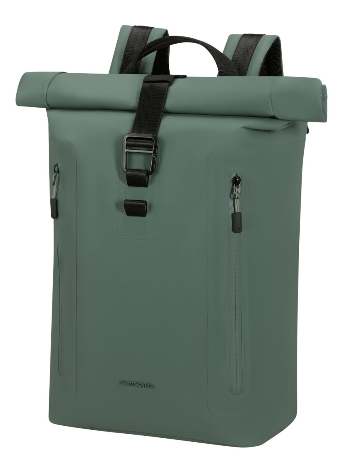 Samsonite Coatify rugzak met  15,6 inch laptopvak - voorkant 2 olijfgroen