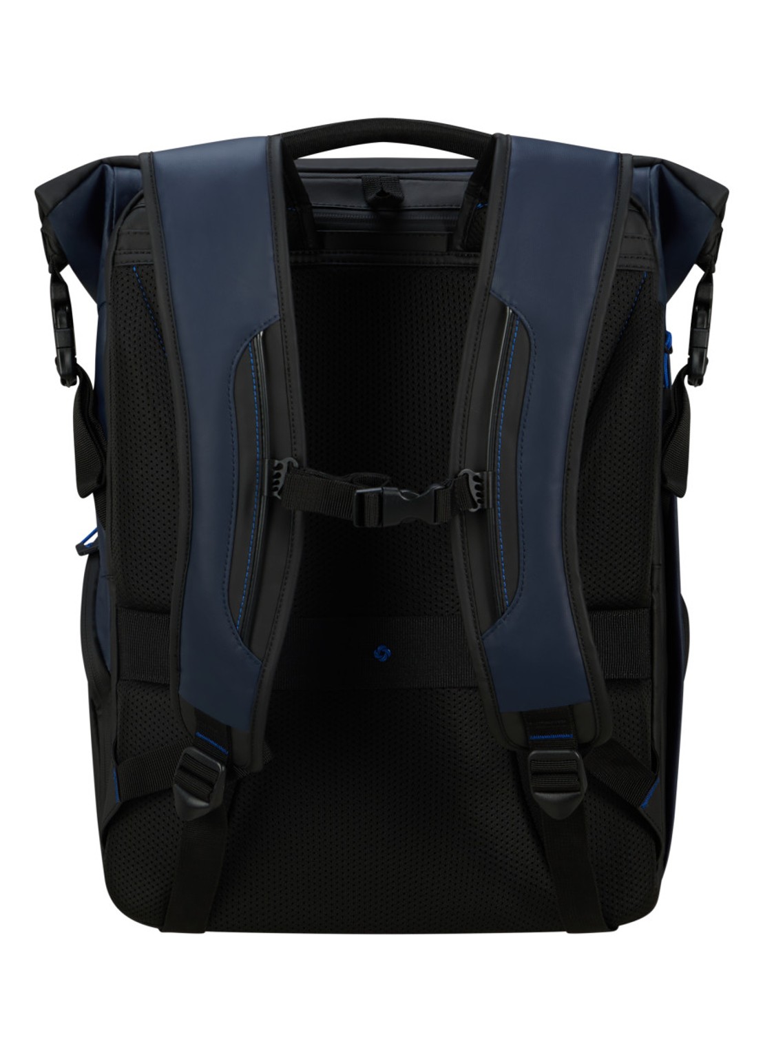 Samsonite diver Rolltop rugzak L met 17 inch laptopvak - achterkant donkerblauw