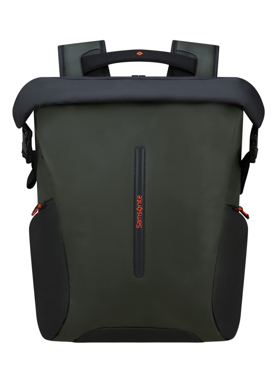 Samsonite diver Rolltop rugzak L met 17 inch laptopvak - voorkant 2 legergroen
