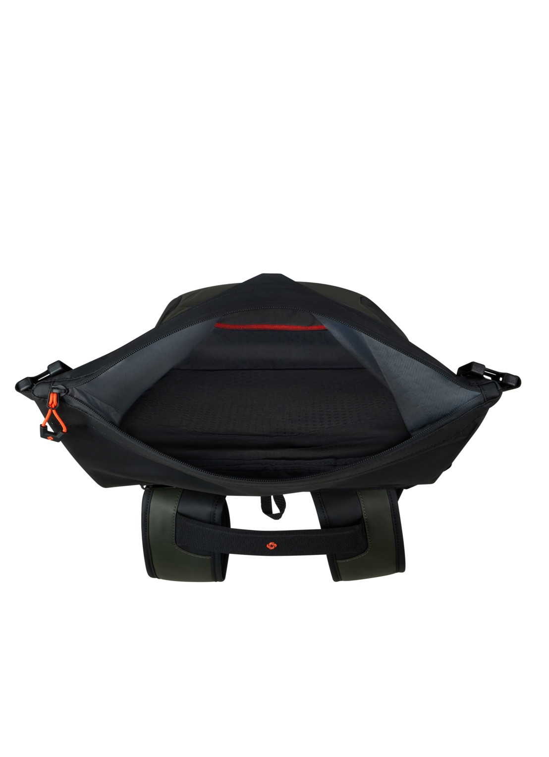Samsonite diver Rolltop rugzak L met 17 inch laptopvak - voorkant 3 legergroen