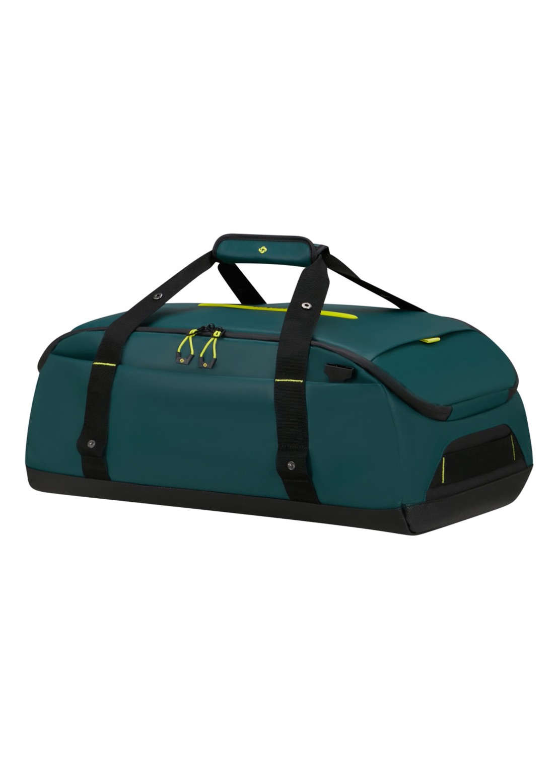 Samsonite diver S weekendtas met afneembare schouderriem - voorkant 2 dark teal / lime
