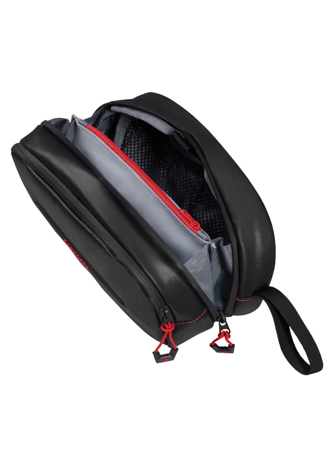 Samsonite diver toilettas met logo - detail 3 zwart