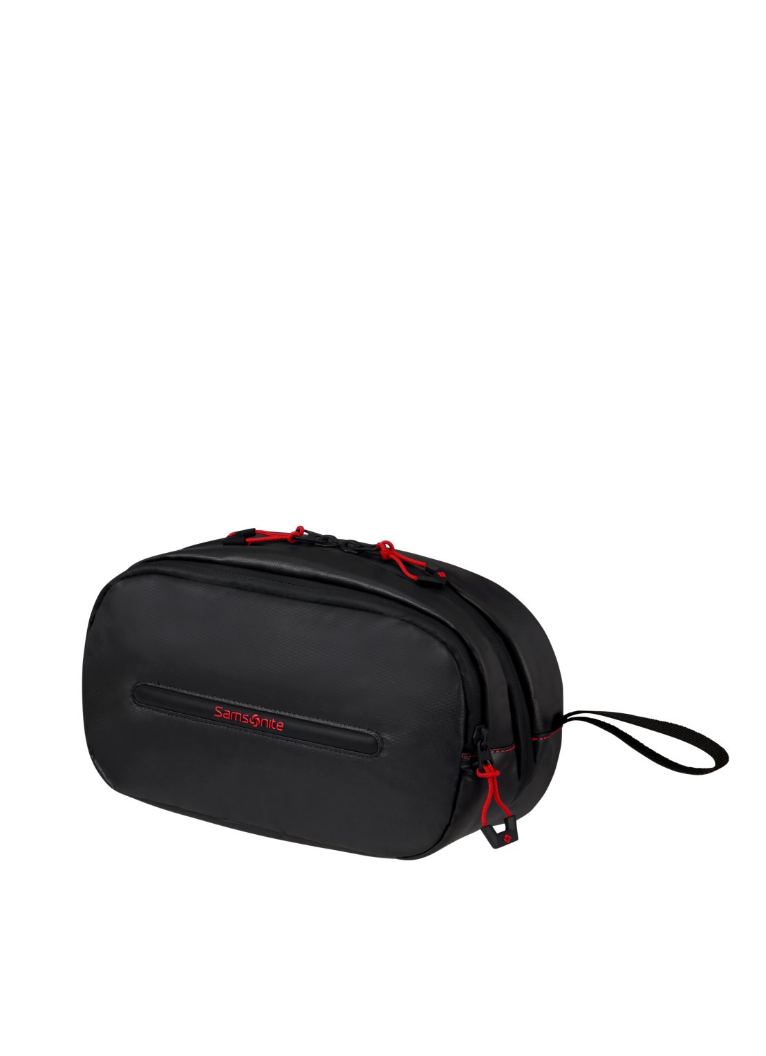 Samsonite diver toilettas met logo - voorkant 2 zwart