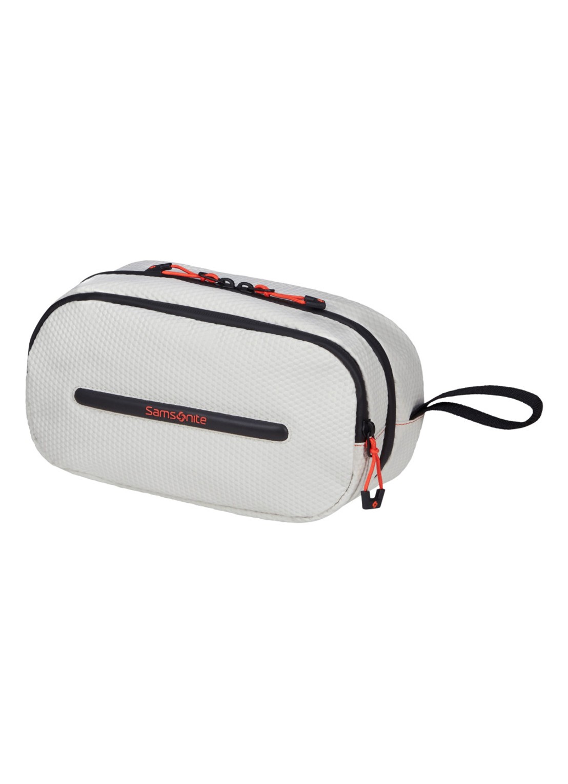 Samsonite diver toilettas met logo - voorkant 4 cloud white / gebroken wit