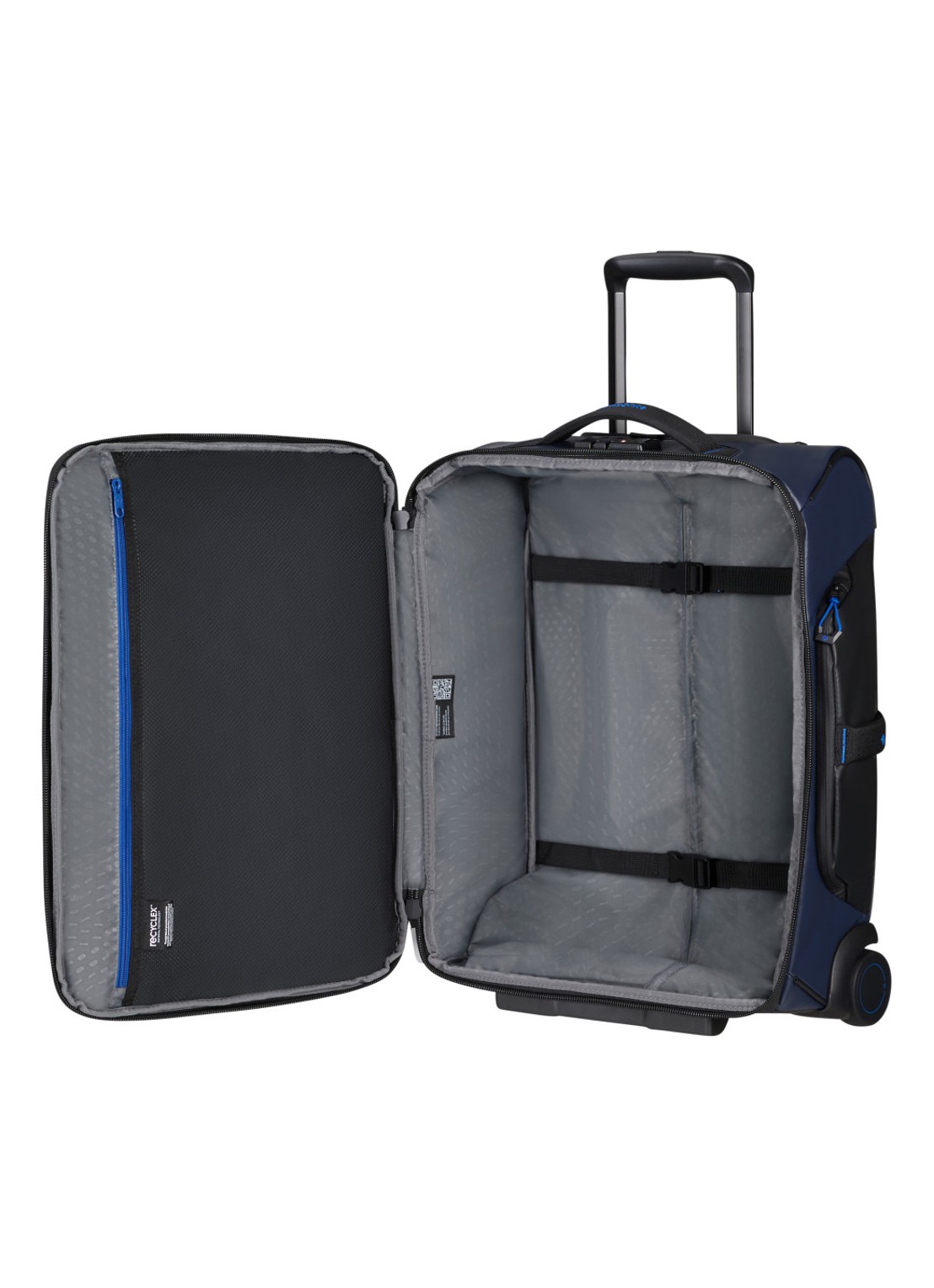 Samsonite diver trolley 55 cm - detail donkerblauw