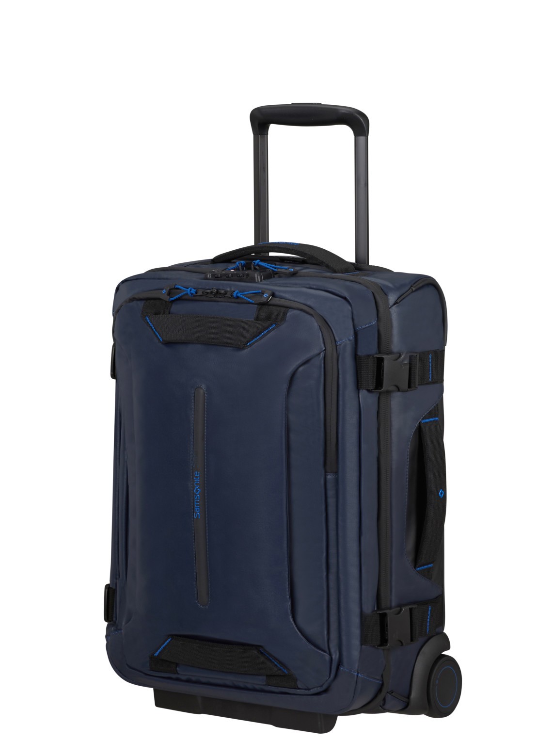 Samsonite diver trolley 55 cm - voorkant 2 royalblauw