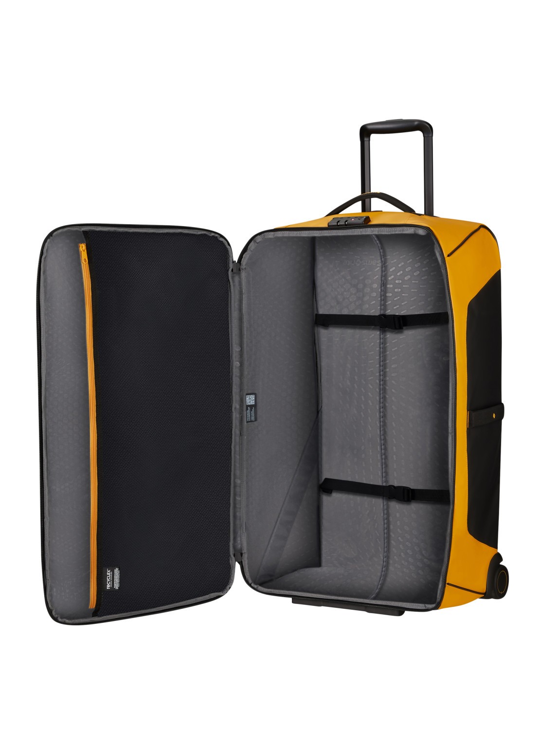Samsonite diver trolley 79 cm - detail 2 geel