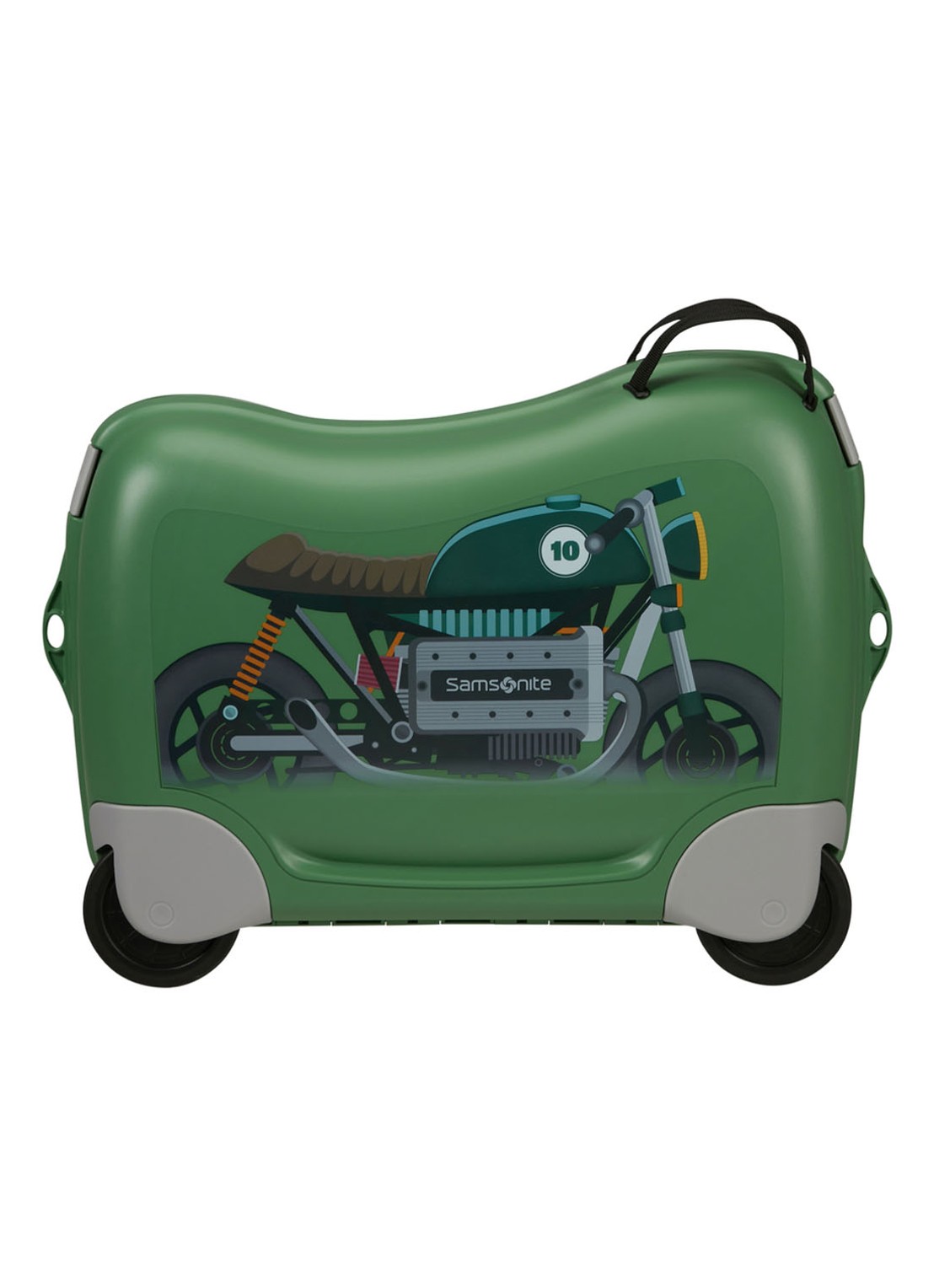 Samsonite Dream2Go Motorbike Ride-On spinner 38 cm - voorkant 4 legergroen