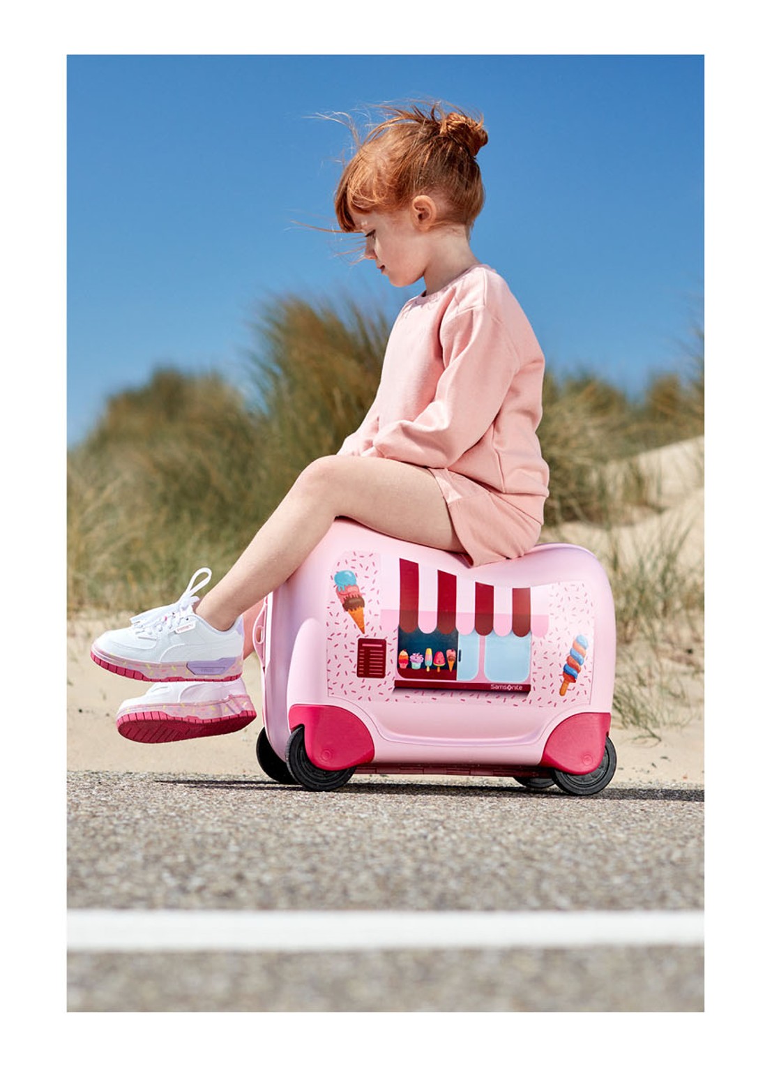 Samsonite Dream2Go spinner 38 cm - voorkant 2 lichtroze