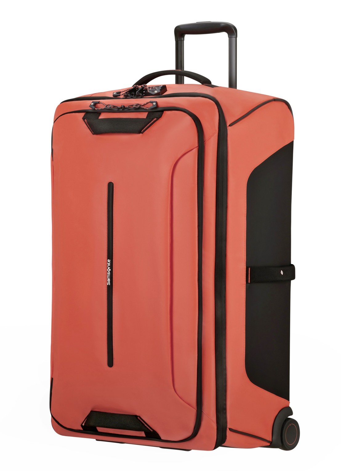 Samsonite ECODIVER DUFFLE/WH 79/29 COFFEE BEAN - voorkant 6 oranjerood