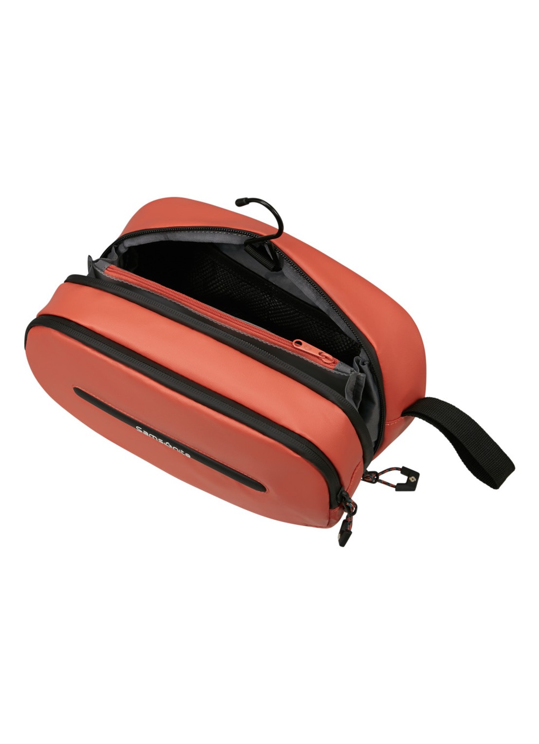 Samsonite Ecodiver toilettas - achterkant oranjerood