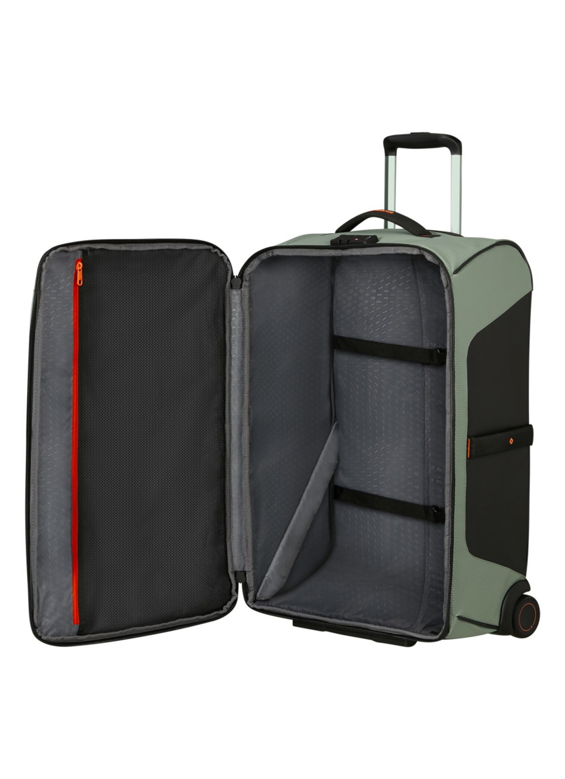 Samsonite Ecodiver trolley 67 cm - achterkant 2 lichtgroen