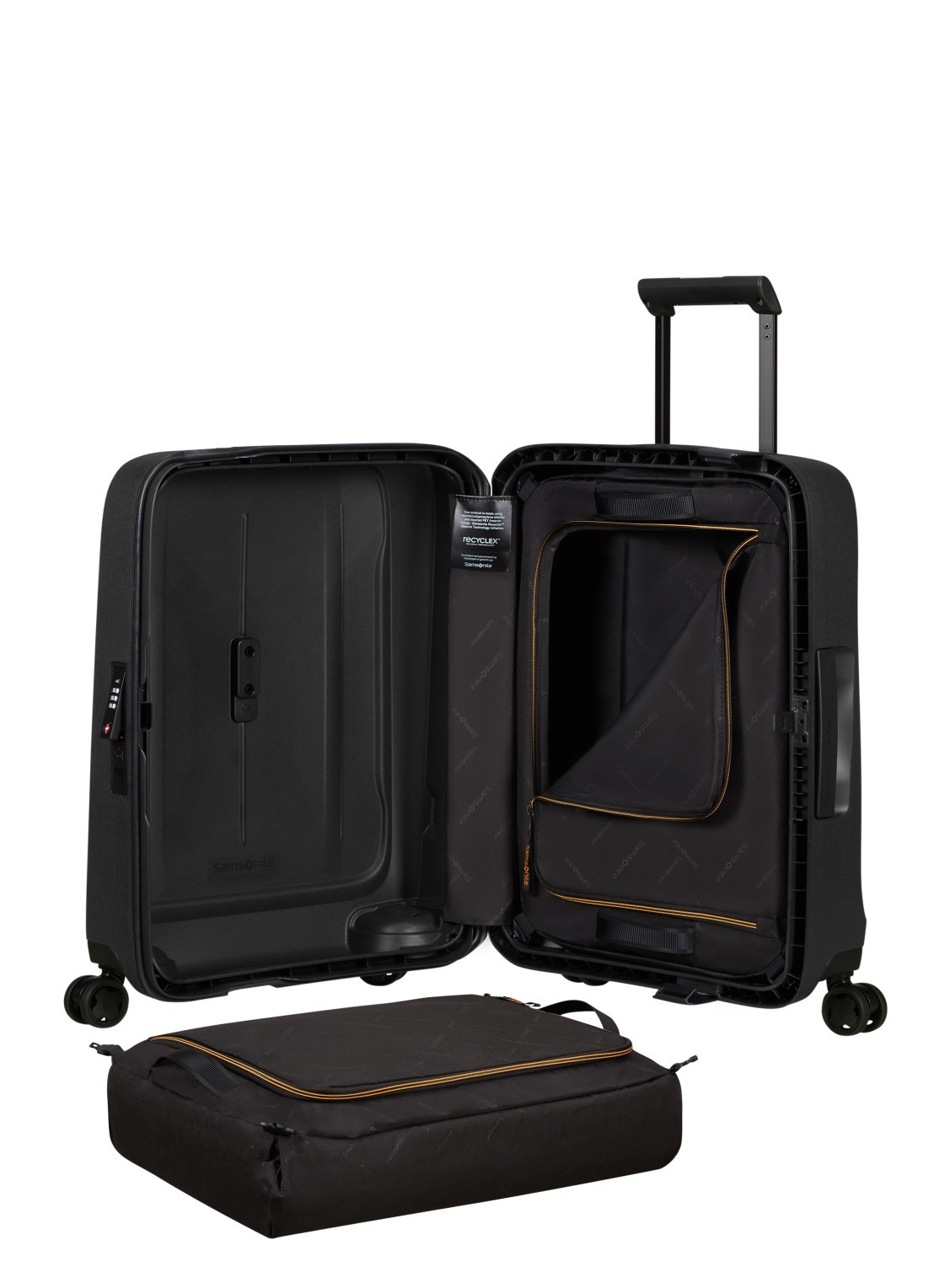 Samsonite Essens spinner 55 cm - detail 2 zwart