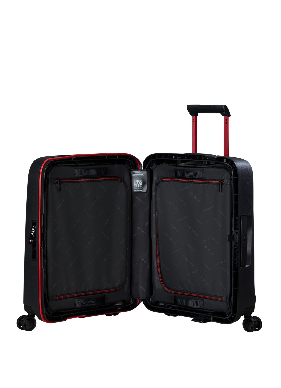 Samsonite Essens spinner 55 cm - voorkant 5 zwart