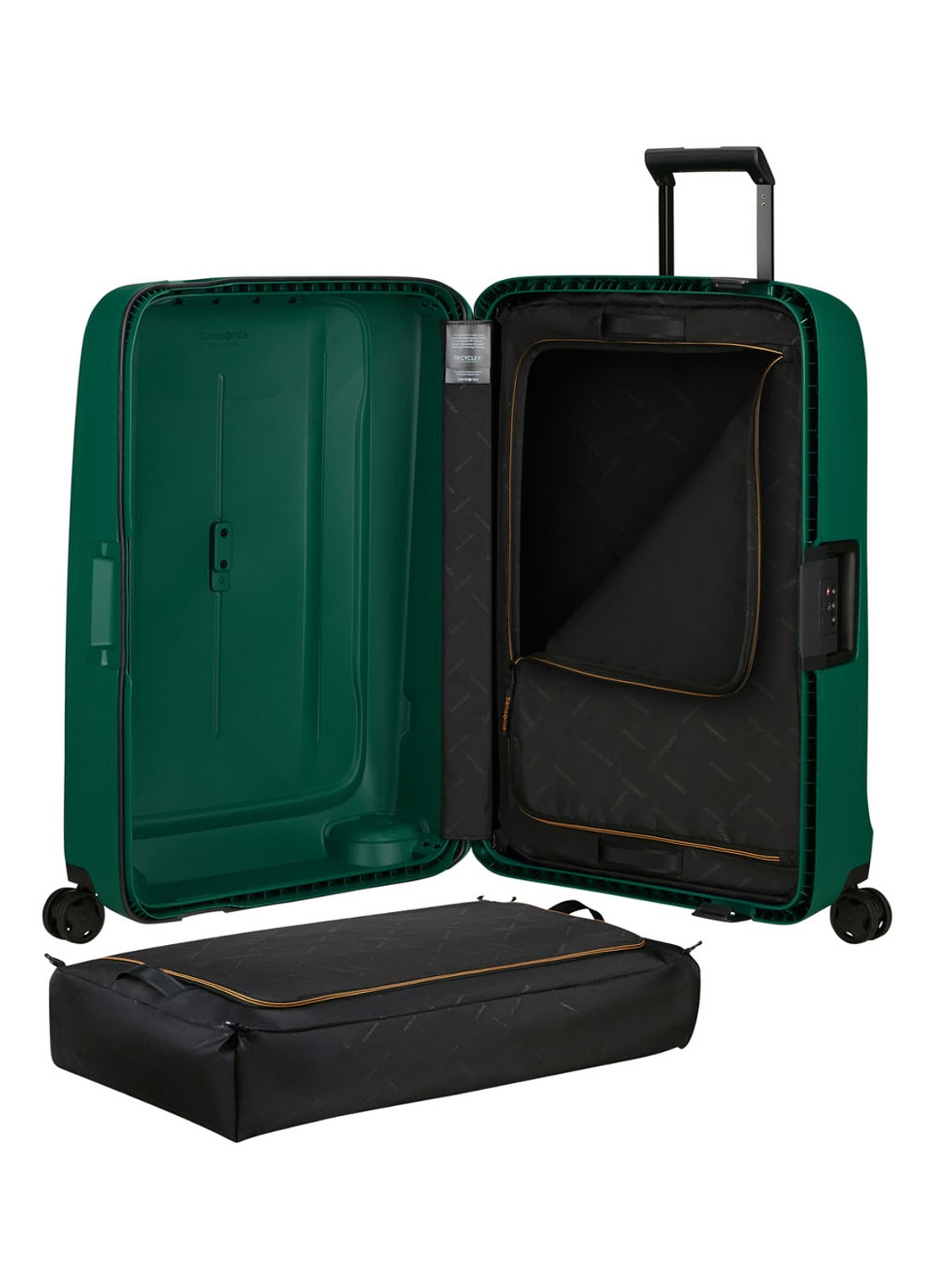 Samsonite Essens spinner 69 cm - achterkant groen
