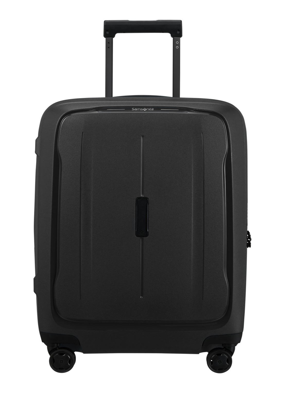 Samsonite Essens vergrootbare spinner 55 cm - voorkant 2 zwart