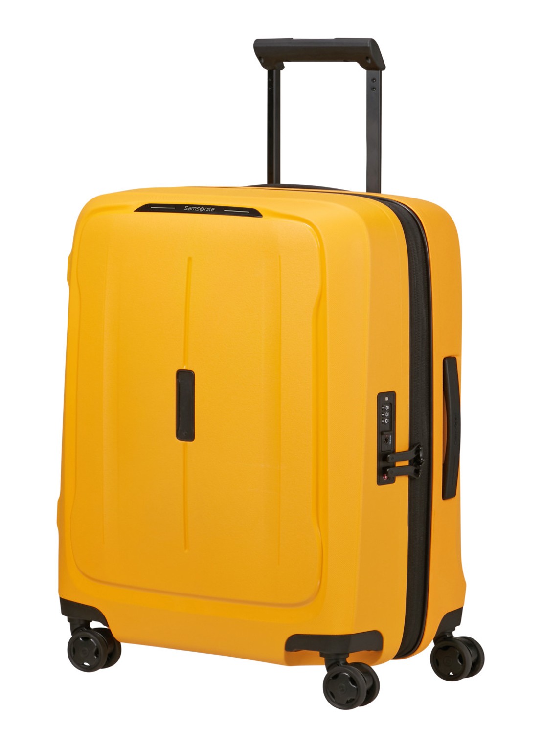 Samsonite Essens vergrootbare spinner 55 cm - voorkant 3 geel