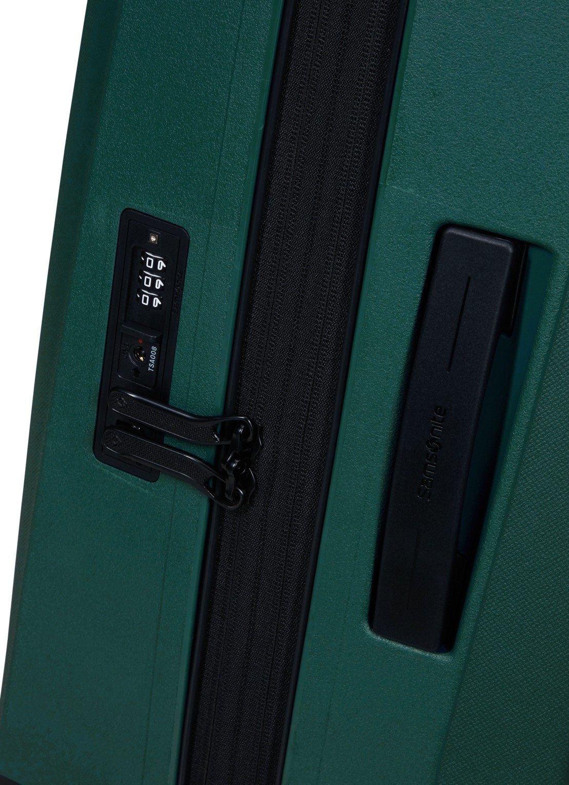 Samsonite Essens vergrootbare spinner 55 cm - detail groen