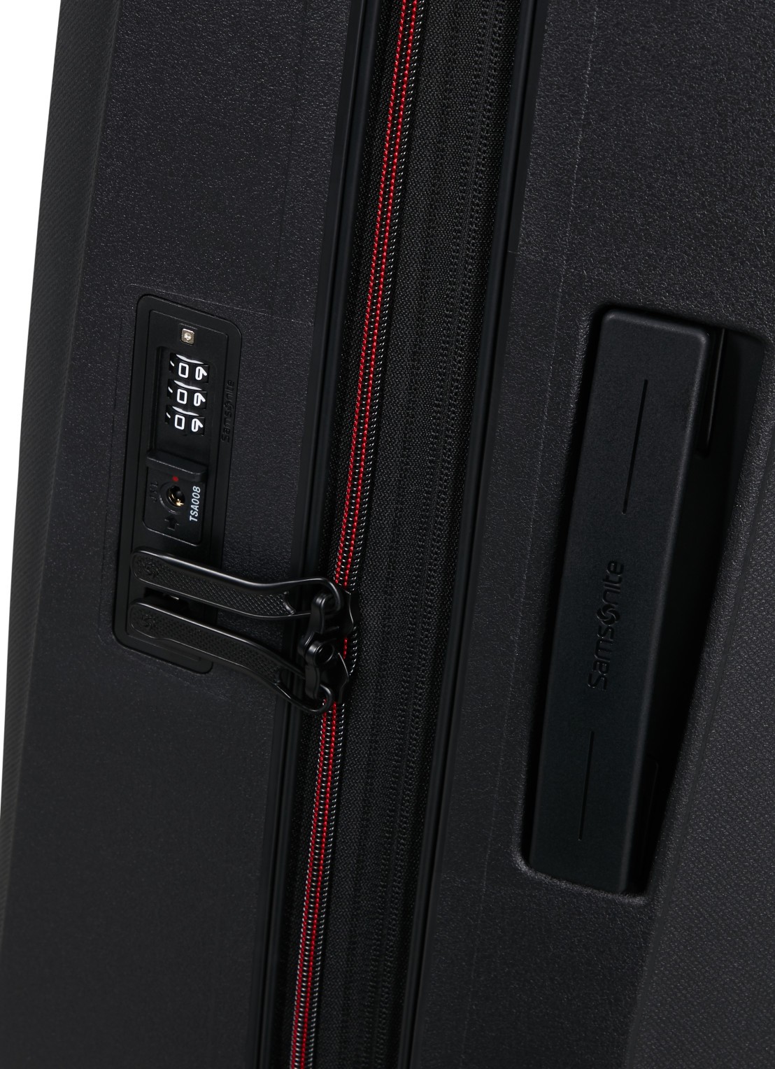 Samsonite Essens vergrootbare spinner 55 cm - detail 2 donkerrood