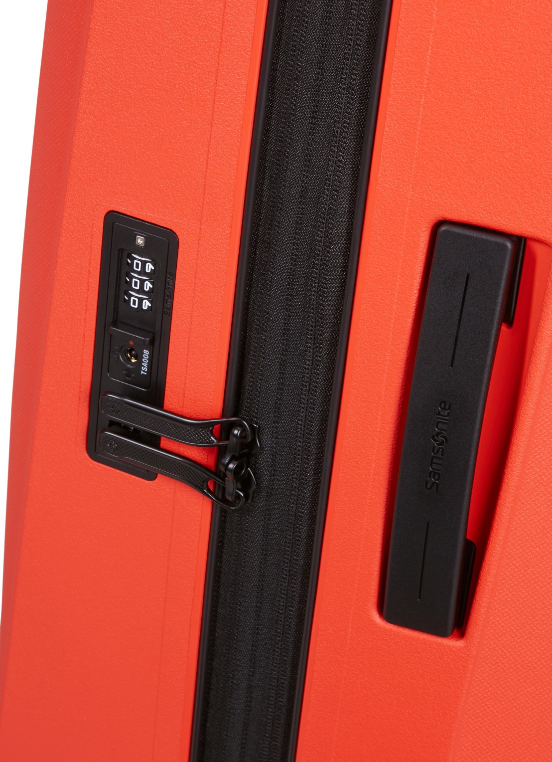 Samsonite Essens vergrootbare spinner 55 cm - detail rood