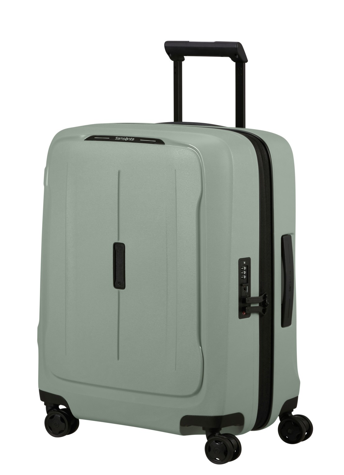 Samsonite Essens vergrootbare spinner 55 cm - voorkant 4 lichtgroen