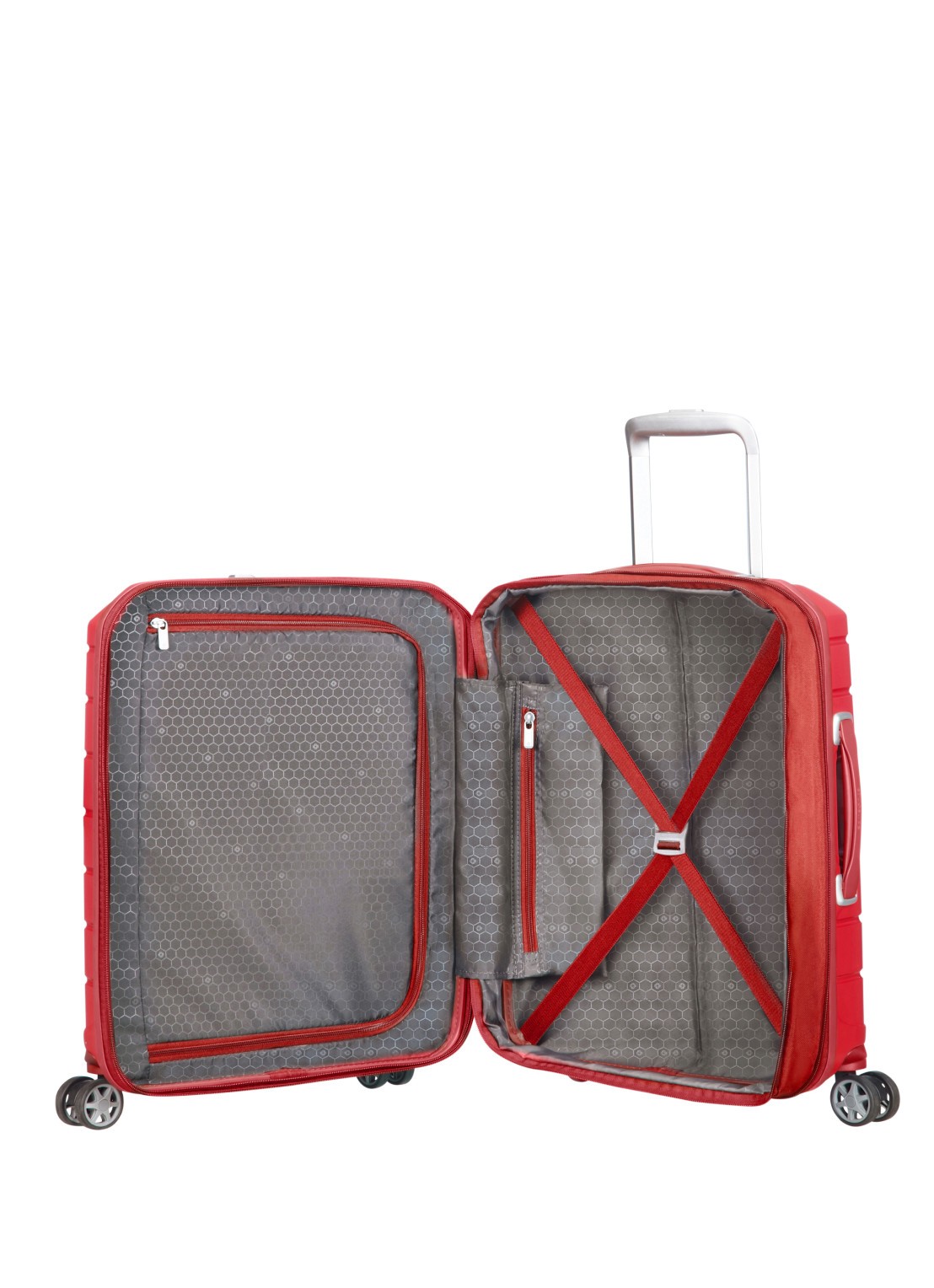 Samsonite Flux vergrootbare spinner 55 cm - detail rood
