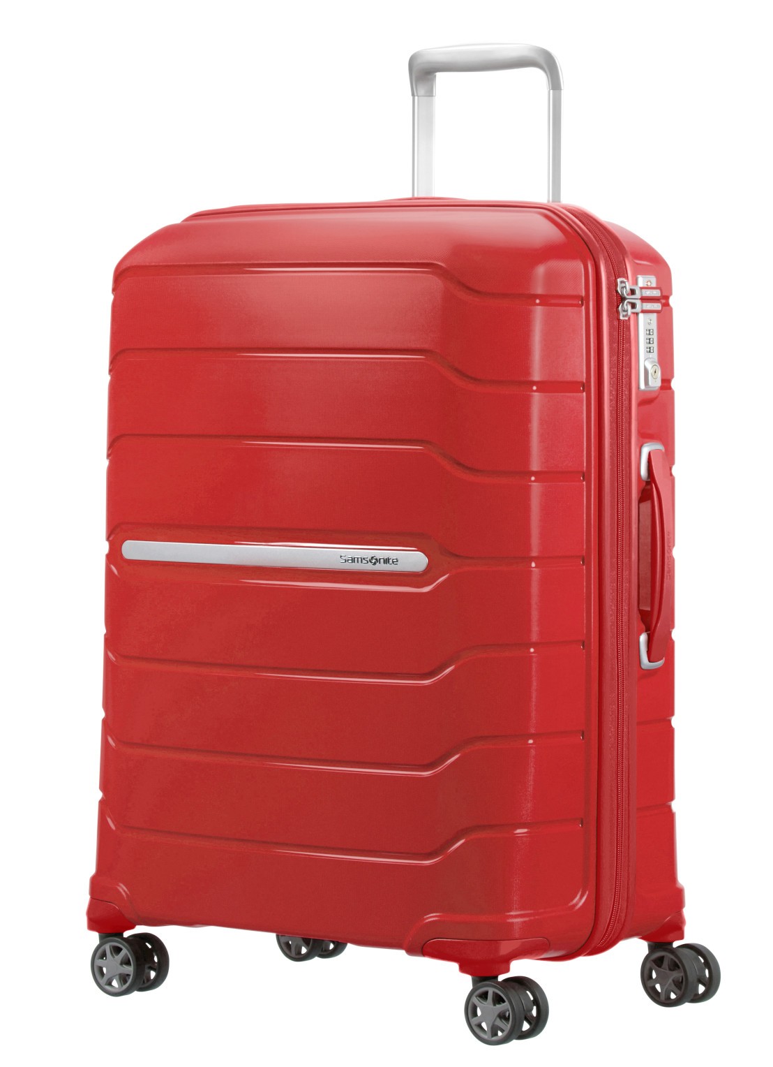 Samsonite Flux vergrootbare spinner 68 cm - voorkant 2 rood