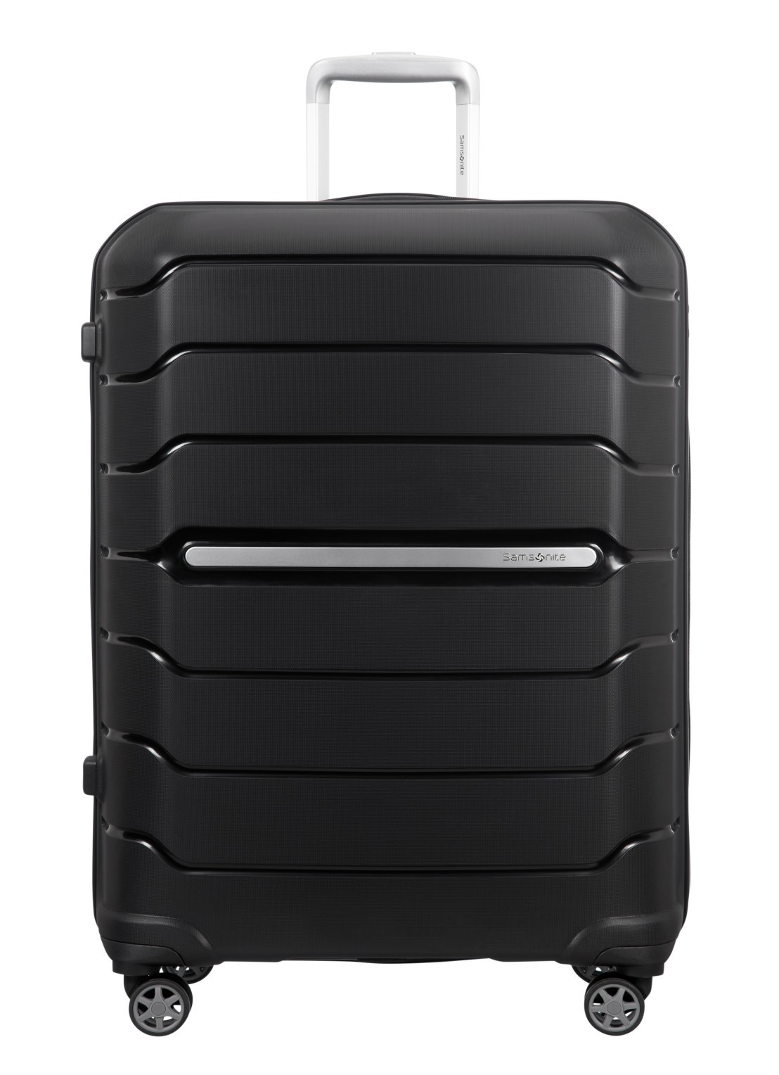 Samsonite Flux vergrootbare spinner 75 cm - voorkant zwart