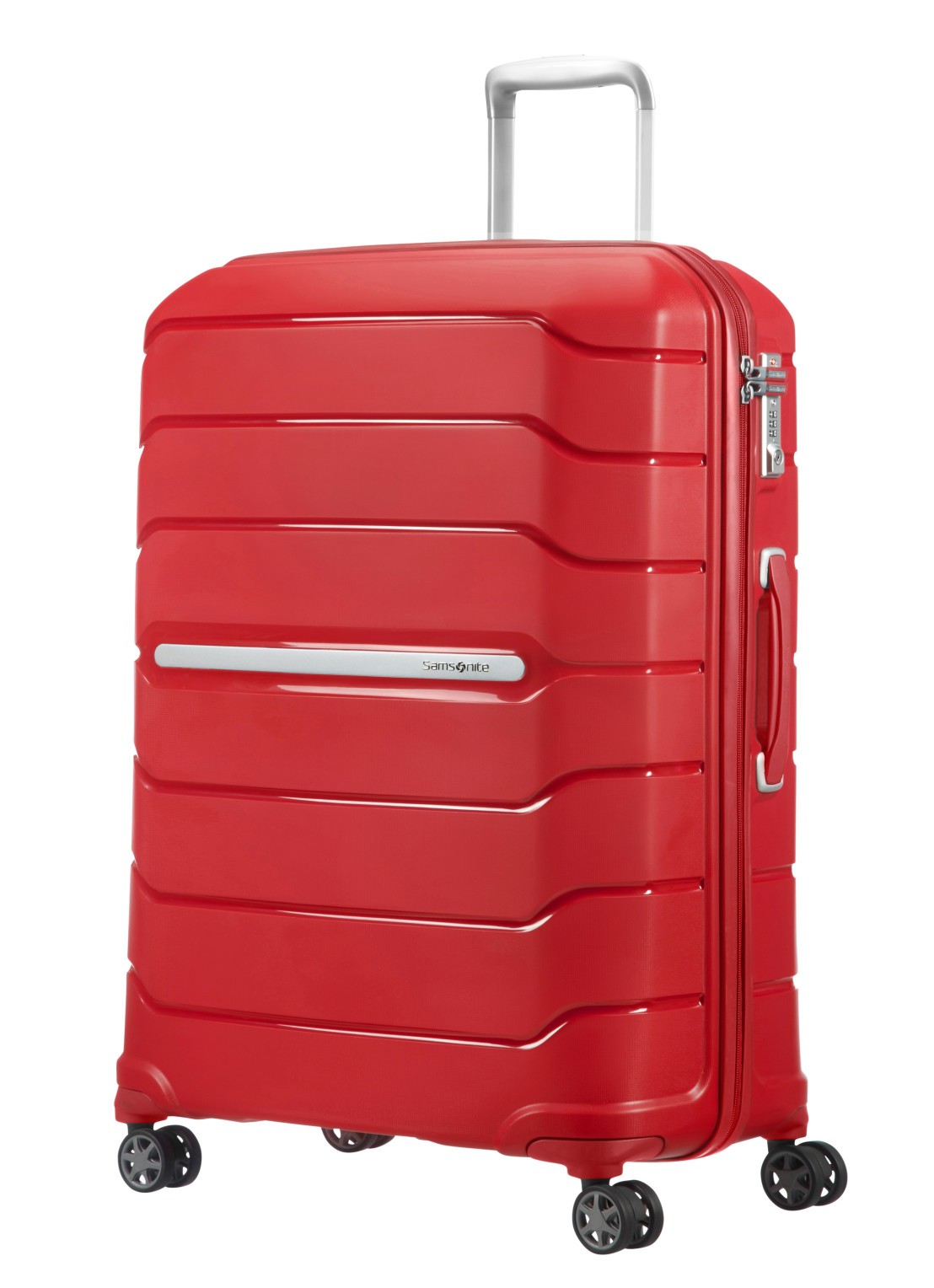 Samsonite Flux vergrootbare spinner 75 cm - voorkant 2 steenrood
