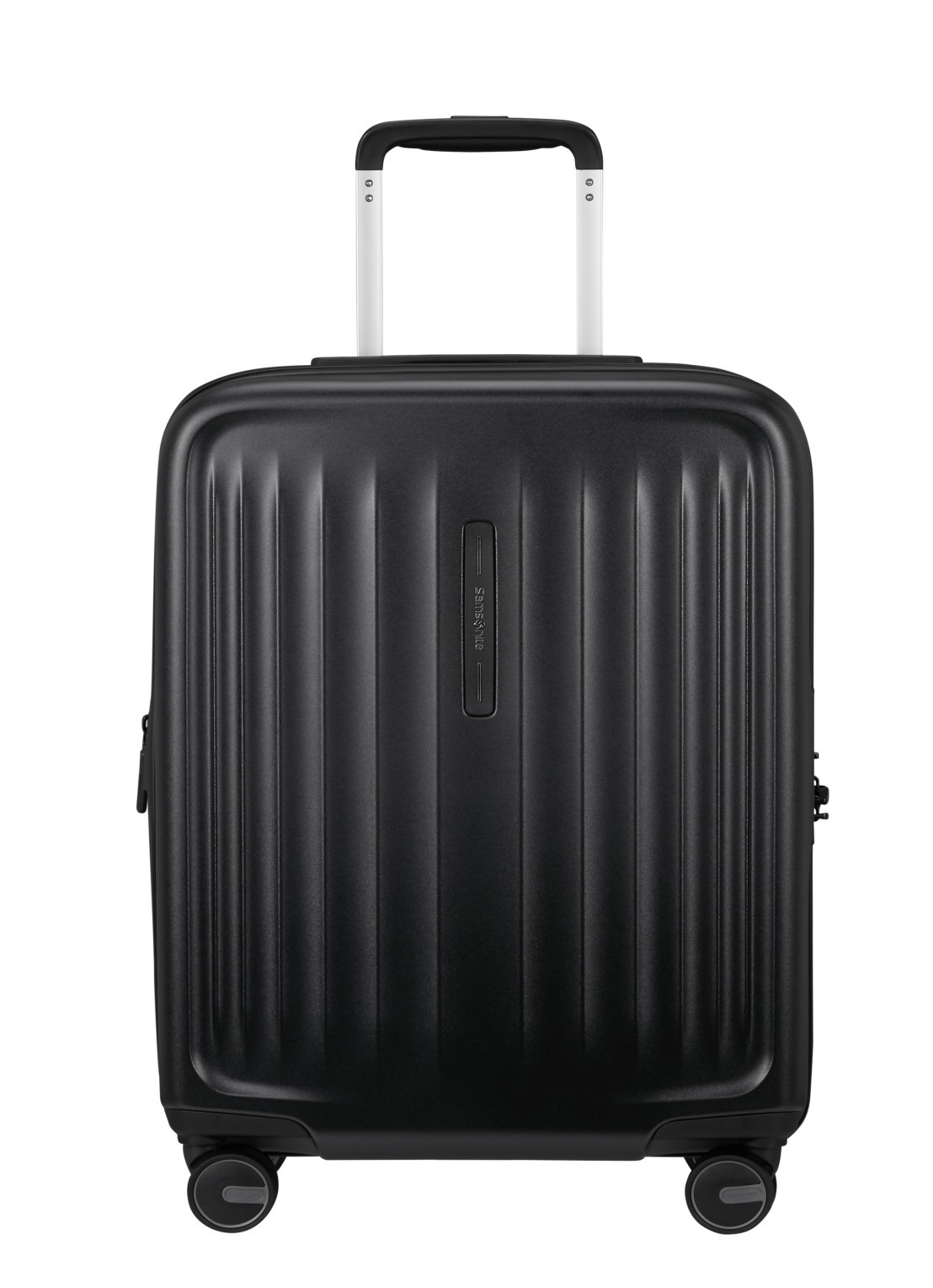 Samsonite Fyrm vergrootbare spinner 55 cm - voorkant black / zwart