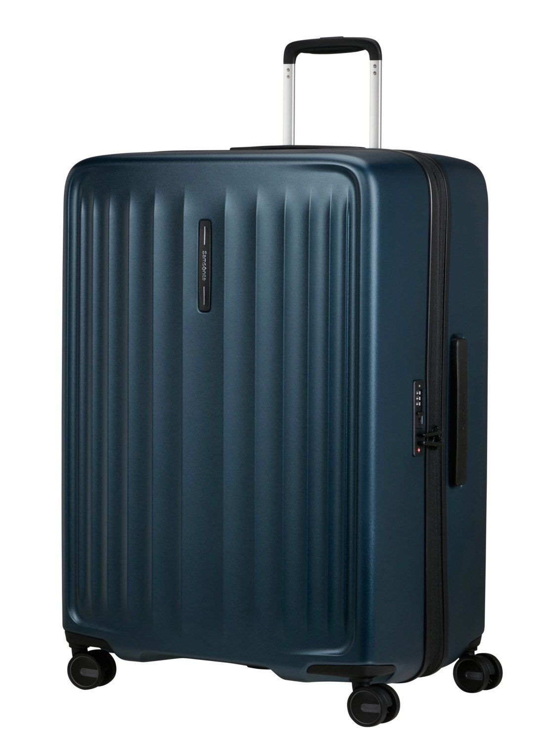 Samsonite Fyrm vergrootbare spinner 77 cm - voorkant 4 staalblauw