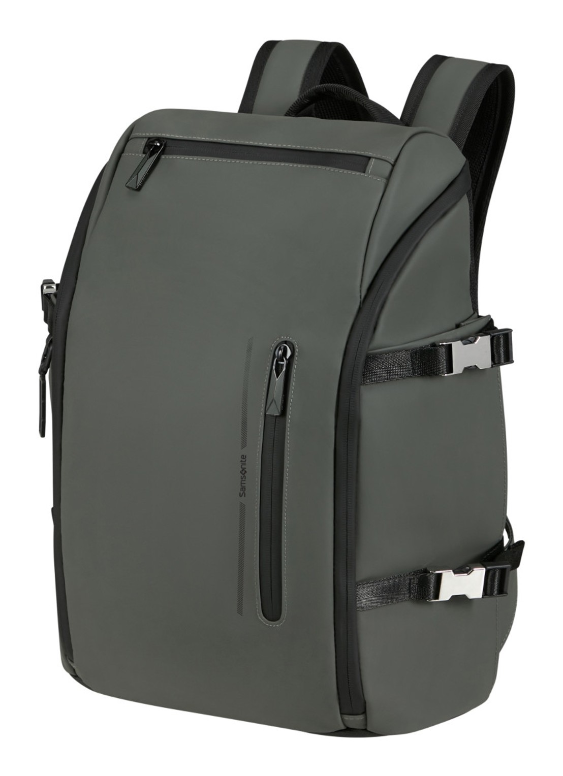 Samsonite Glam-Go rugzak met 14,1 inch laptopvak - voorkant 4 olijfgroen