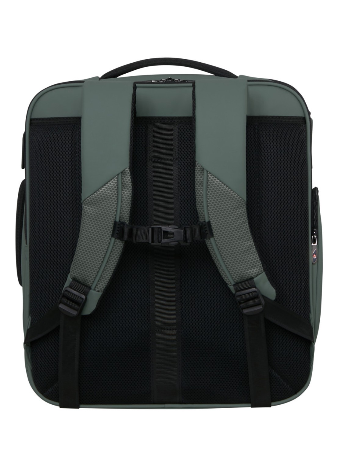 Samsonite Glazed M rugzak met 17 inch laptopvak - achterkant 3 mosgroen