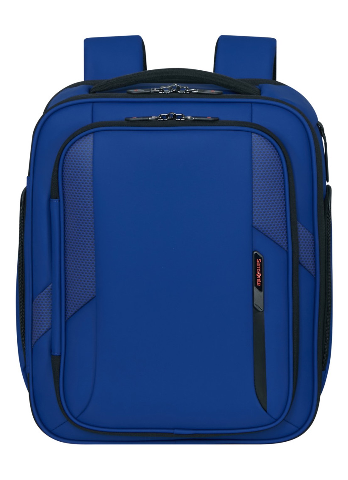 Samsonite Glazed S rugzak met 15 inch laptopvak - voorkant kobaltblauw
