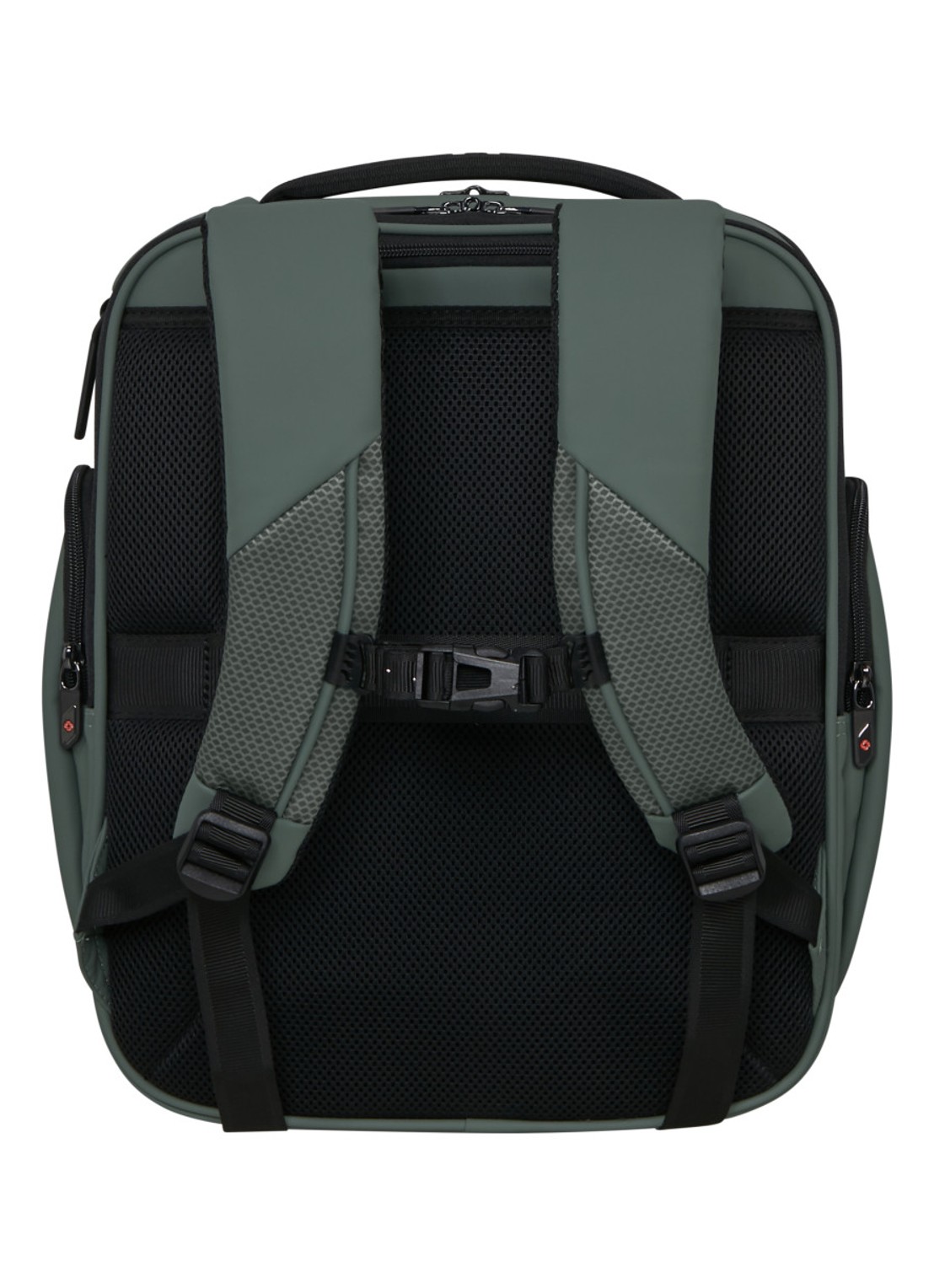 Samsonite Glazed S rugzak met 15 inch laptopvak - achterkant mosgroen