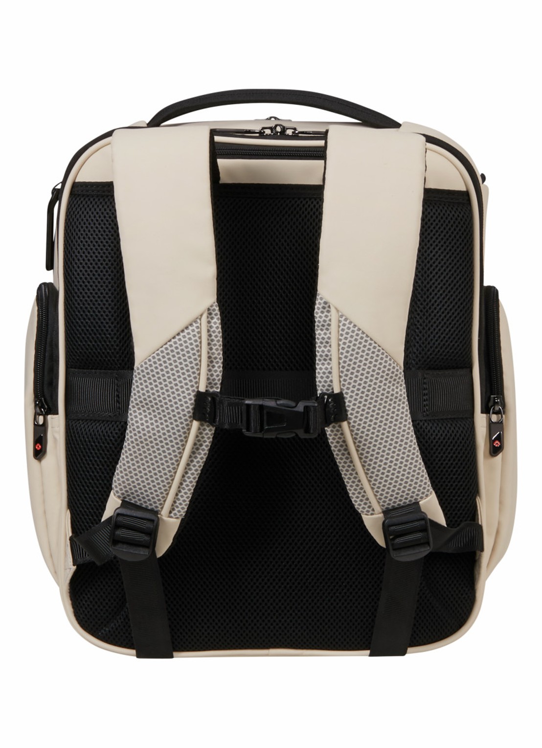Samsonite Glazed S rugzak met 15 inch laptopvak - achterkant zand