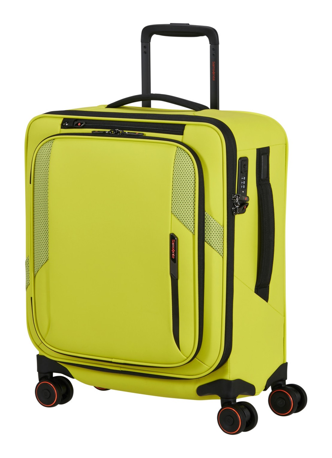Samsonite Glazed vergrootbare spinner 55 cm - voorkant 2 lime