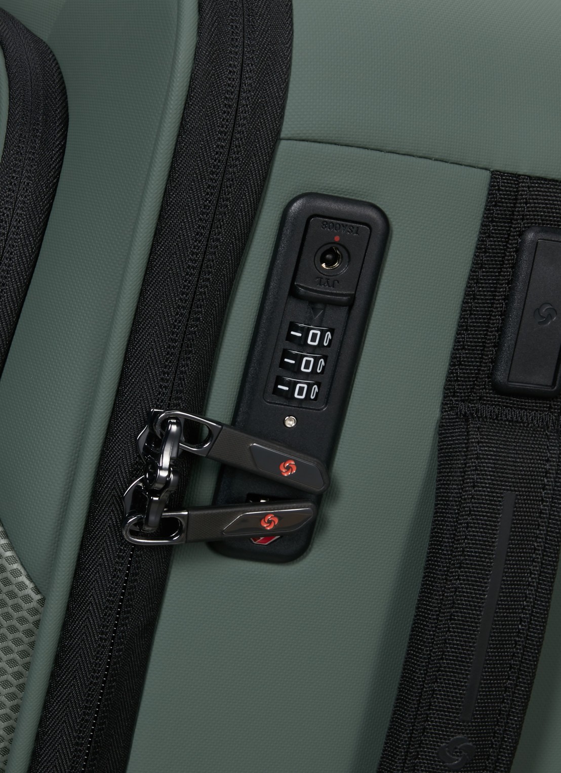 Samsonite Glazed vergrootbare spinner 55 cm - detail 5 mosgroen