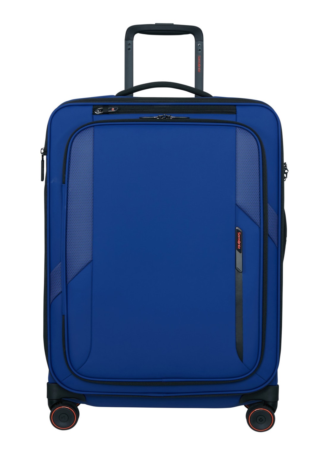 Samsonite Glazed vergrootbare spinner 67 cm - voorkant 4 kobaltblauw
