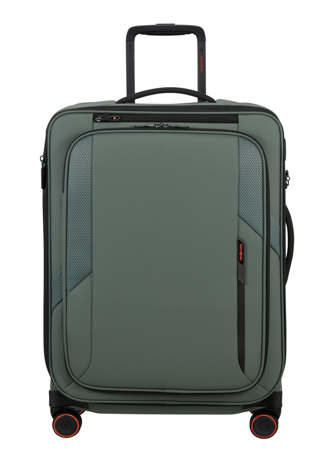 Samsonite Glazed vergrootbare spinner 67 cm - voorkant 4 mosgroen