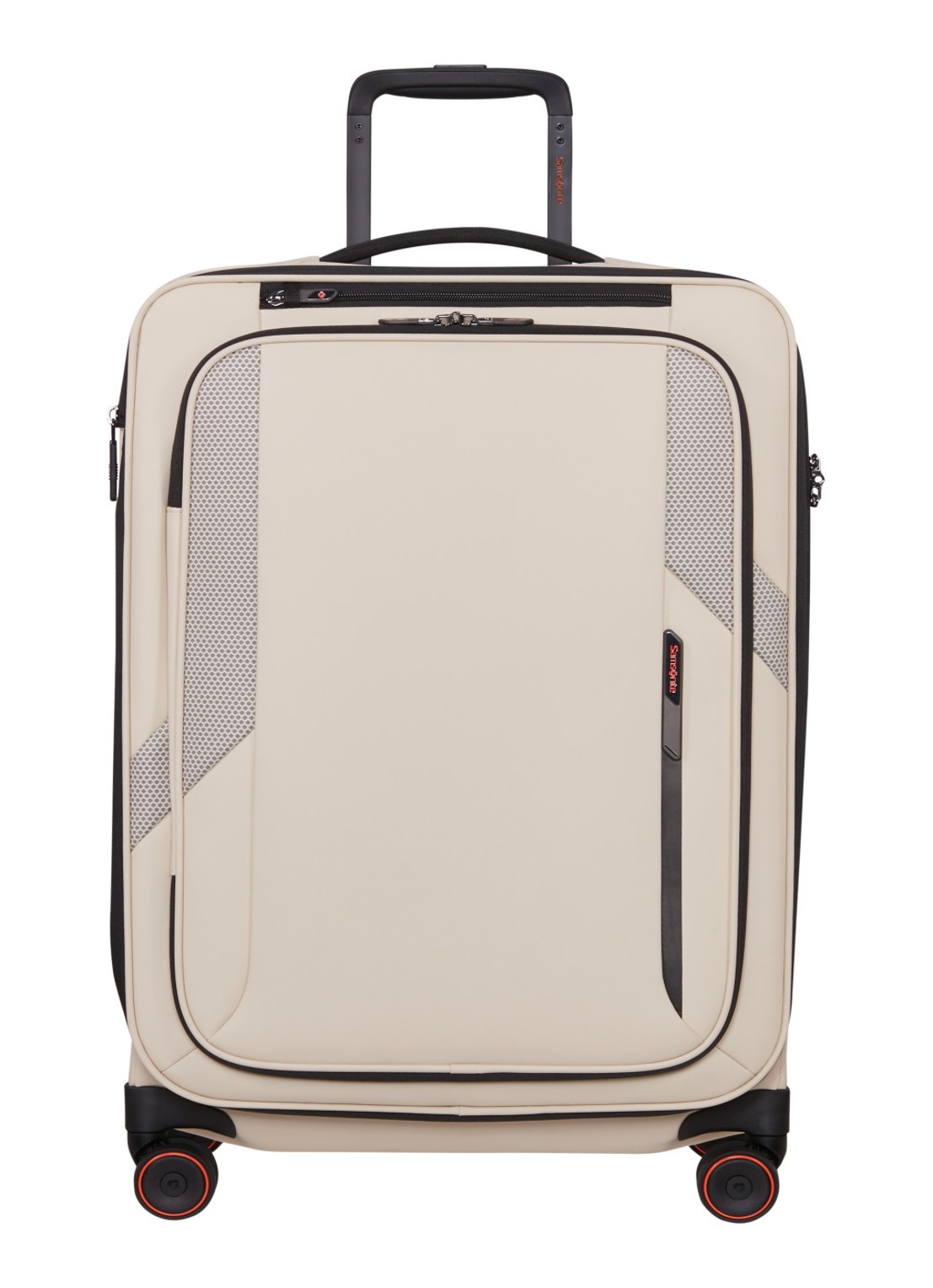 Samsonite Glazed vergrootbare spinner 67 cm - voorkant zand