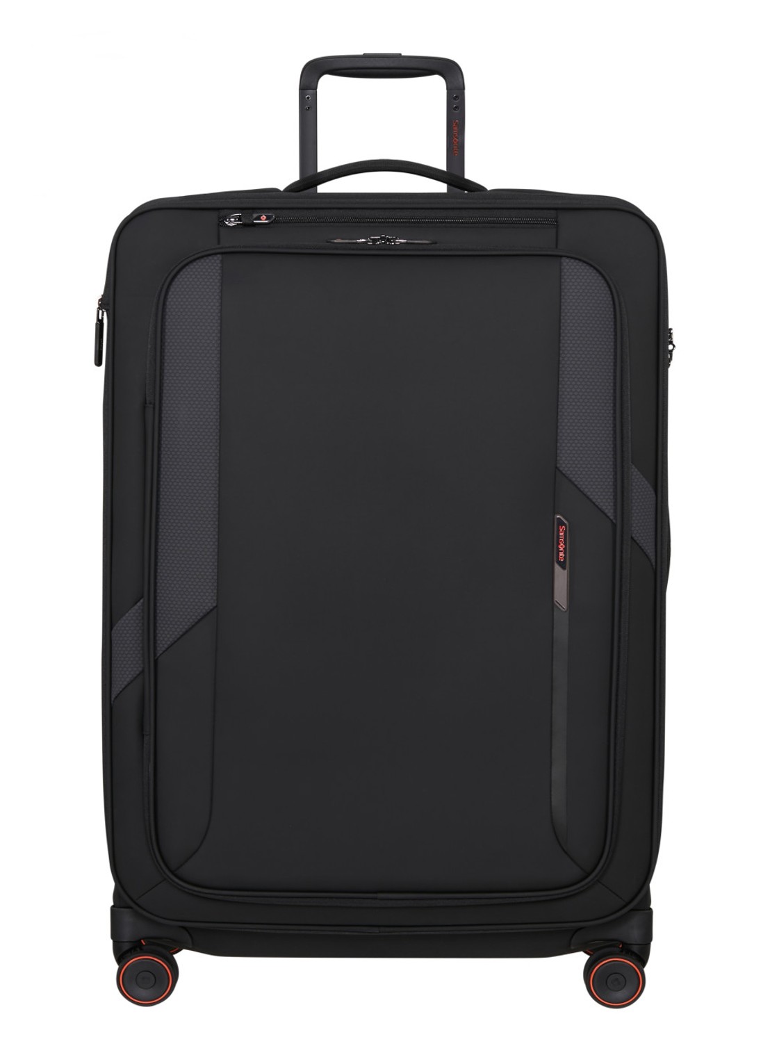 Samsonite Glazed vergrootbare spinner 78 cm - voorkant zwart