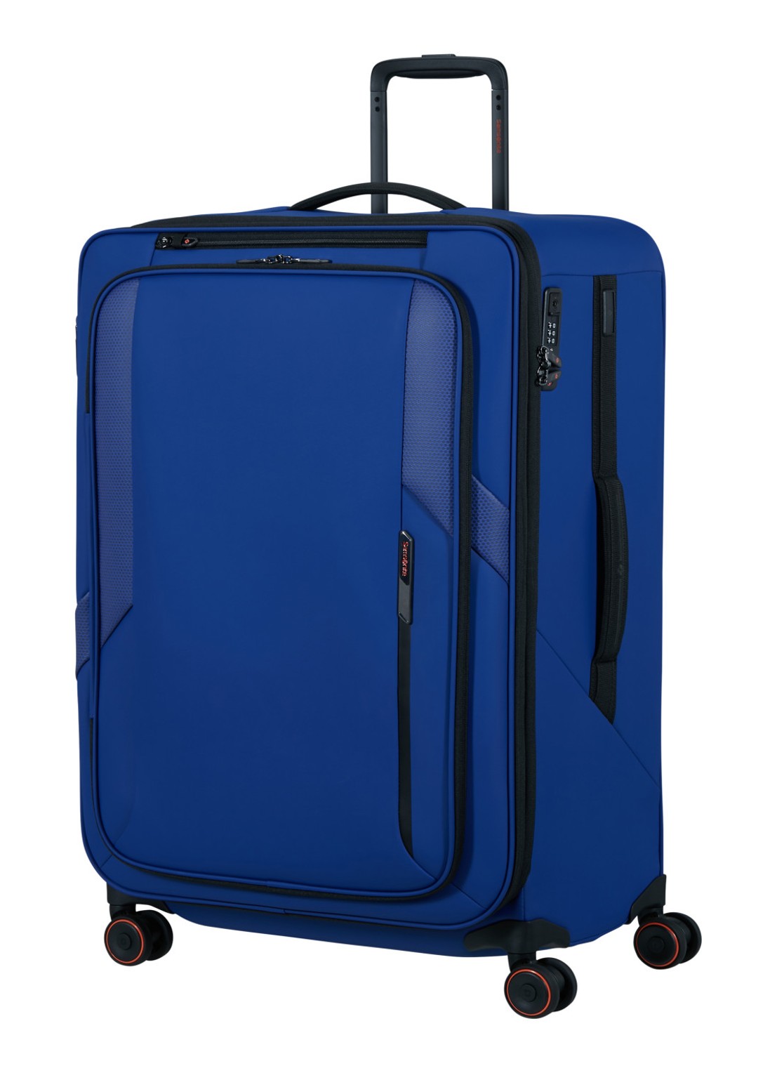 Samsonite Glazed vergrootbare spinner 78 cm - voorkant 5 kobaltblauw